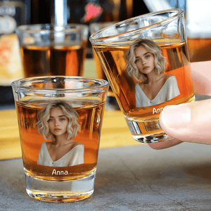 GeckoCustom Custom Human Photo For Family Print Shot Glass TH10 892197 1.5oz