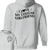 GeckoCustom Custom I Love My Cougar Girlfriend, Wife Shirt Valentine's Day, Anniversary Gift HA75 891818 Pullover Hoodie / Sport Grey Colour / S