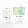 GeckoCustom Custom Map Graduation Gift Personalized Graduation Senior Acrylic Plaque C604