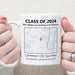 GeckoCustom Custom Map Photo Graduation Gift Personalized Graduation Senior Coffee Mug C598