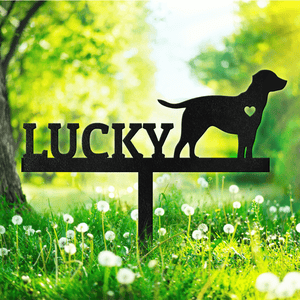 GeckoCustom Custom Name And Dog Clipart For Memorial Garden Stake Personalized Gift TH10 891583