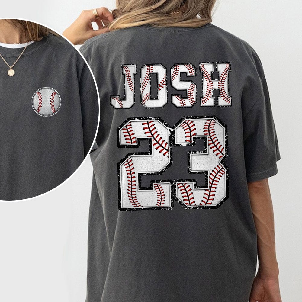 GeckoCustom Custom Name And Number For Baseball Lovers Shirt T368 890444 Basic Tee / Black / S