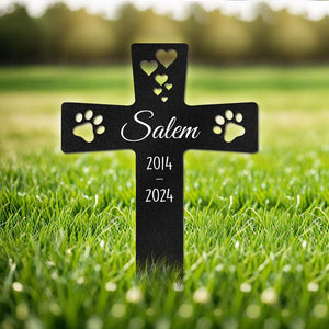 GeckoCustom Custom Name And Year For Dog Cat Memorial Garden Stake TH10 891623