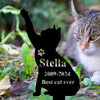 GeckoCustom Custom Name Cat Memorial Garden Stake TH10 891503