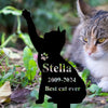 GeckoCustom Custom Name Cat Memorial Garden Stake TH10 891503