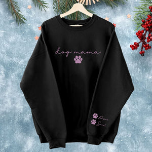 GeckoCustom Custom Name Dog Mama Sweatshirt Personalized Gift TA29 890084