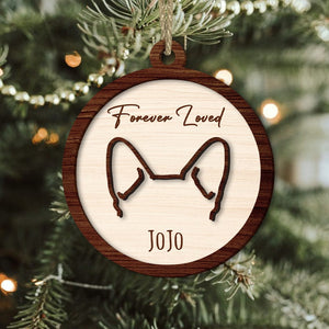 GeckoCustom Custom Name Forever Loved For Dog Lover Christmas Ornament Personalized Gift TH10 891469