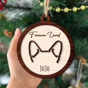 GeckoCustom Custom Name Forever Loved For Dog Lover Christmas Ornament Personalized Gift TH10 891469