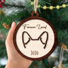 GeckoCustom Custom Name Forever Loved For Dog Lover Christmas Ornament Personalized Gift TH10 891469