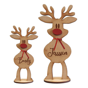 GeckoCustom Custom Name Freestanding Reindeer For Decoration Christmas Gift TH10 891661