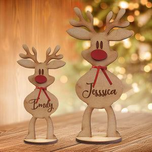 GeckoCustom Custom Name Freestanding Reindeer For Decoration Christmas Gift TH10 891661