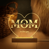 GeckoCustom Custom Name Gift For Mom Acrylic Plaque With LED Night Light T286 890565 Acrylic / 7.9"x4.5"