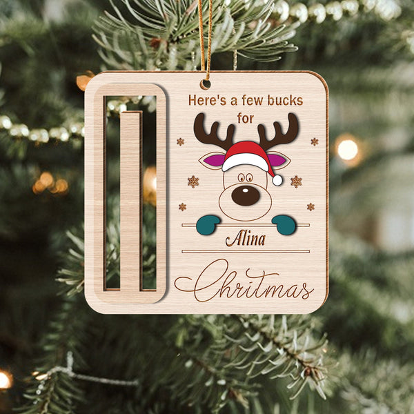 money ornaments for christmas tree Here's A Few Bucks For Christmas Money Holder Ornament