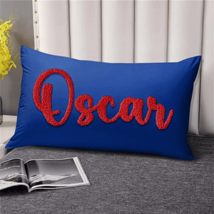 GeckoCustom Custom Name Home Decor Embroidered Pillow Personalized Gift TH10 891709