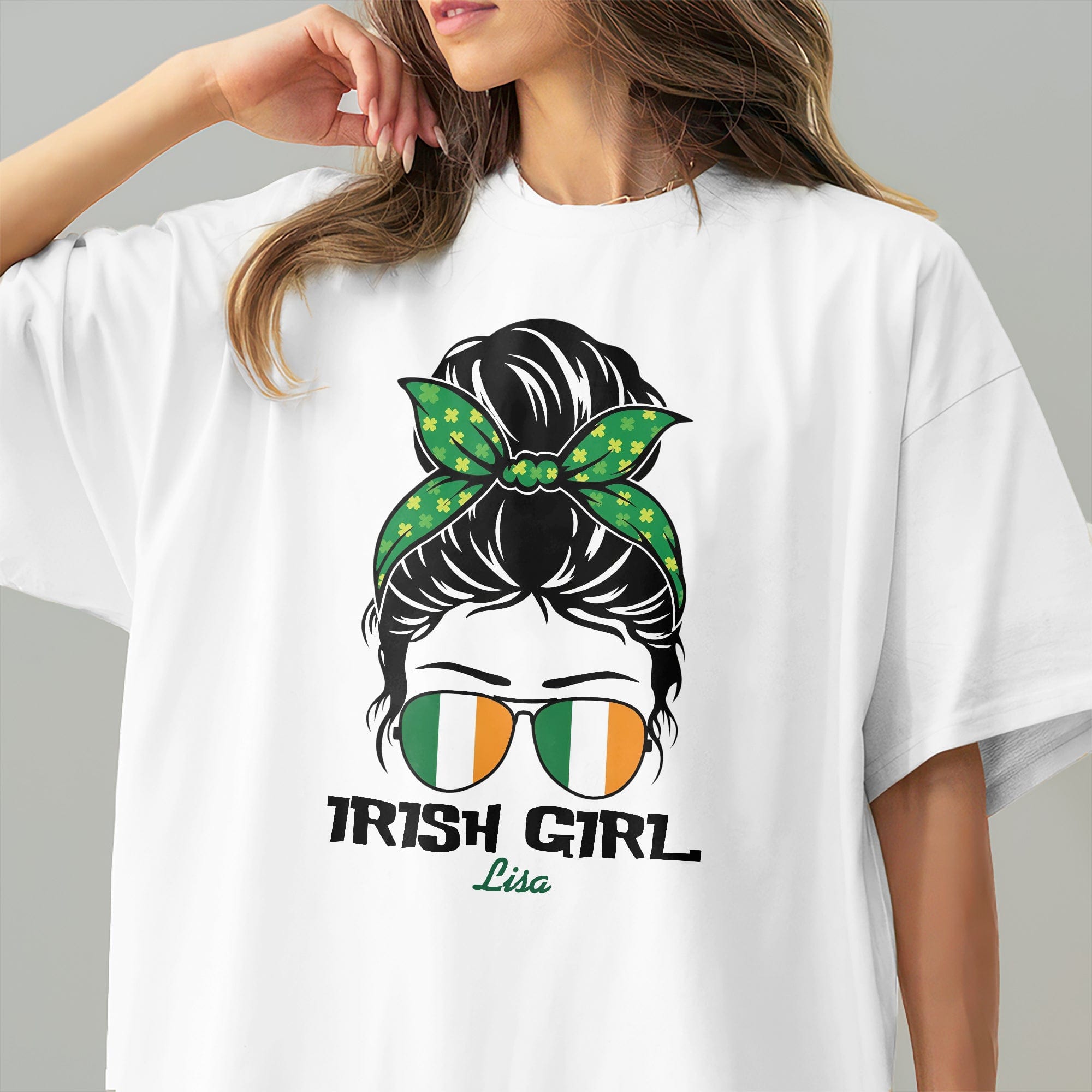 GeckoCustom Custom Name Irish Girl Shirt TH10 892305