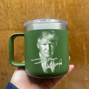 GeckoCustom Custom Name President Donald Trump 14oz Mug TH10 891255 14oz