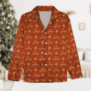 GeckoCustom Custom Name With Christmas Icons Vintage Pajamas TA29 889896 For Kid / Only Shirt / 3XS