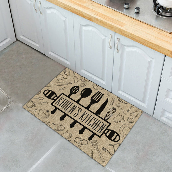 GeckoCustom Custom Name Your Personalize Kitchen Doormat K228 889595