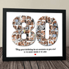 GeckoCustom Custom Number Photo Collage Family Picture Frame T368 890112 10"x8"