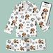 GeckoCustom Custom Pajamas Dog Cat Portrait Gift For Christmas N369 888684 54298 For Kid / Combo Shirt And Pants (Favorite) / 3XS