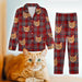 GeckoCustom Custom Pajamas Portrait Photo Christmas Pattern Dog Cat N369 888664