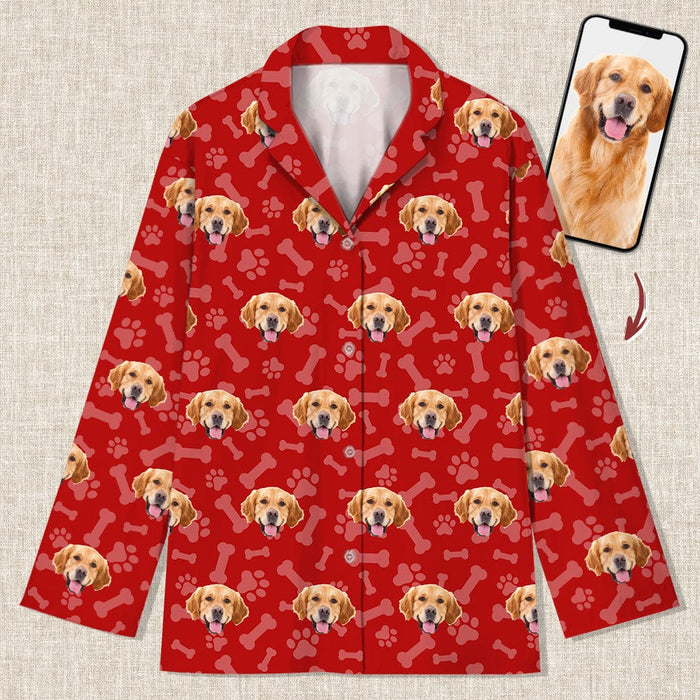 GeckoCustom Custom Pajamas Upload Photo Dog Cat N369 888640 For Adult / Only Shirt / XS