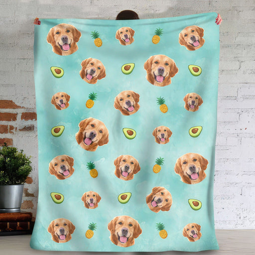 GeckoCustom Custom Pet Photo And Accessories Pattern Dog Cat Blanket T286 HN590 VPS Cozy Plush Fleece 30 x 40 Inches (baby size)