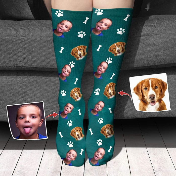 GeckoCustom Custom Pet Photo And Icons Dog Cat Socks, T368 888601 Pack2(OFF 5%)