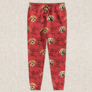 GeckoCustom Custom Pet Photo Best Dog Dad Mom Ever, Best Fur Dad Mom Ever Pants - Dog Lovers Gifts HA75 895034 Sweatpants / For Man / XS