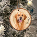 GeckoCustom Custom Pet Photo On Wood Slice Ornament N304 889875
