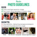 GeckoCustom Custom Pet Photo With Paw And Bones Pattern Blanket TA29 889928