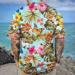 GeckoCustom Custom Pet Photo With Tropical Hawaii Shirt N304 890517
