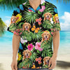 GeckoCustom Custom Pet Photo With Tropical Hawaii Shirt N304 890517