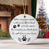 GeckoCustom Custom Pet Portrait Photo Watercolor Memorial Christmas Ceramic Ornament HO82 893086