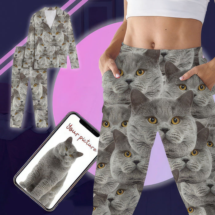GeckoCustom Custom Pet Portraits For Man And Women Pajamas N369 888727 54298 For Adult / Only Pants / S
