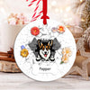 GeckoCustom Custom Photo 3D Cracked Pet Face Gift For Dog Lovers Ceramic Ornament HO82 891160