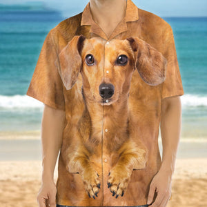 GeckoCustom Custom Photo 3D Dog Face Hawaii Shirt N304 889737