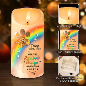 GeckoCustom Custom Photo A Piece Of My Heart Miss You Memorial LED Candle HA75 891949