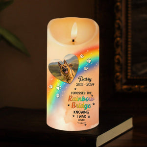 GeckoCustom Custom Photo A Piece Of My Heart Miss You Memorial LED Candle HA75 891949