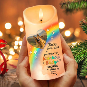 GeckoCustom Custom Photo A Piece Of My Heart Miss You Memorial LED Candle HA75 891949