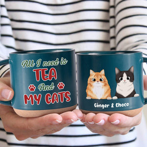 GeckoCustom Custom Photo All I Need Is My Cat Pottery Mug TH10 891871 12oz