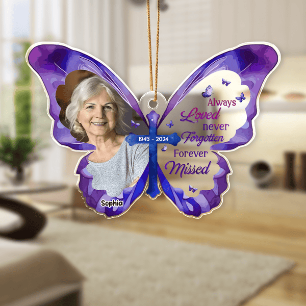 Custom Personalized Memorial Acrylic Plaque - Upload Photo - I Am Always With You - Memorial Gift Idea For Christmas