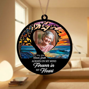 GeckoCustom Custom Photo Always On My Mind Memorial Suncatcher HA75 891278