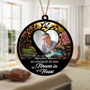 GeckoCustom Custom Photo Always On My Mind Memorial Suncatcher HA75 891278