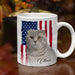 GeckoCustom Custom Photo America Flag Pet Mug TA29 890783