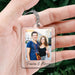 GeckoCustom Custom Photo And Love Message For Valentine's Day Acrylic Keychain T286 889976 60mmW x 40mmH