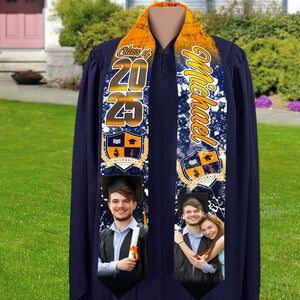 GeckoCustom Custom Photo And Name 2024 Graduation Stoles T368 890507 6x72 inch