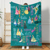 GeckoCustom Custom Photo And Name Face Princess Baby Blanket TA29 890090