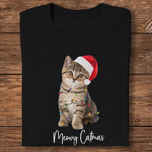 GeckoCustom Custom Photo and Name Family Merry Christmas Dog Cat Shirt HA75 891859