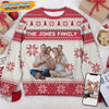 GeckoCustom Custom Photo And Name For Family Christmas Ugly Sweater TH10 891589